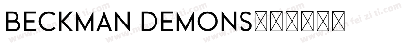 Beckman Demons字体转换